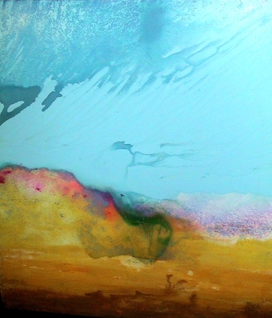 Dune 48"x56" acrylic & enamel on panel