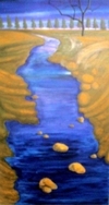 On The Way To Forest 30"x 70" acrylic on canvas