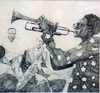 "The Band" pen and ink on acid free paper
