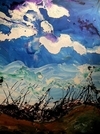 The Storm 48"x56" oil, enamwl & acrylic on panel